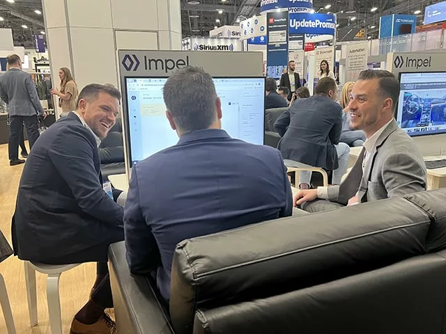 Impel sales manager Nick Bossi demoing Impel