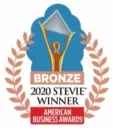 Bronze Stevie winner trophy