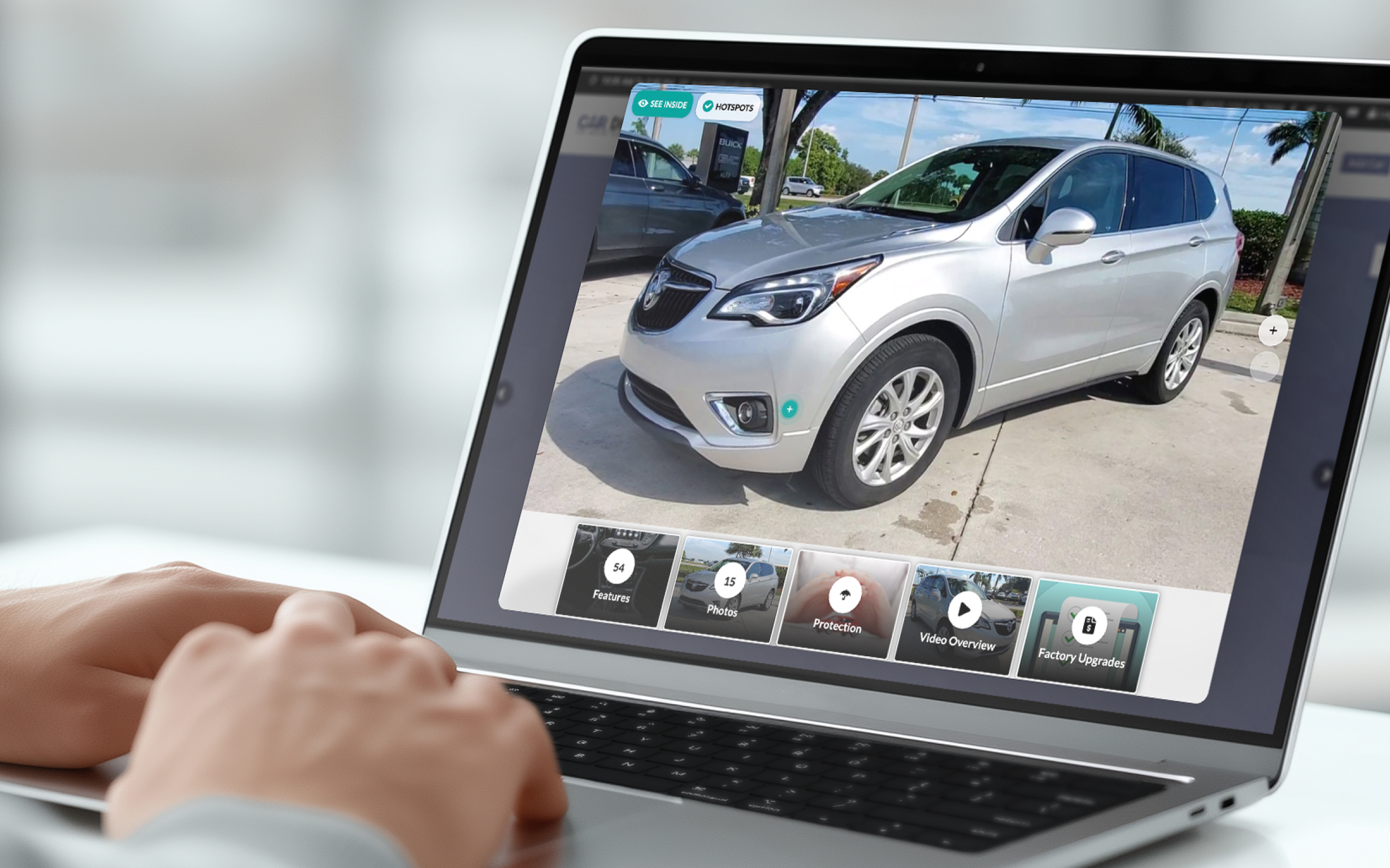 GM vehicle on a computer screen