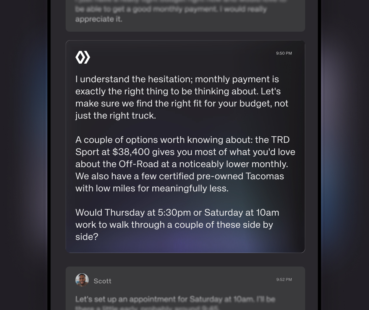 Reads intent, adjusts in real time