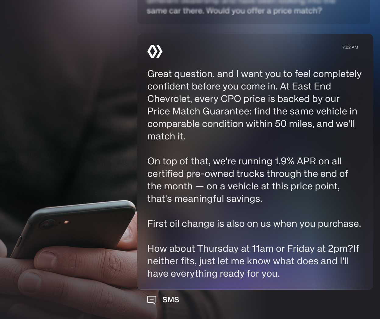 Your brand voice. Not a generic AI voice.